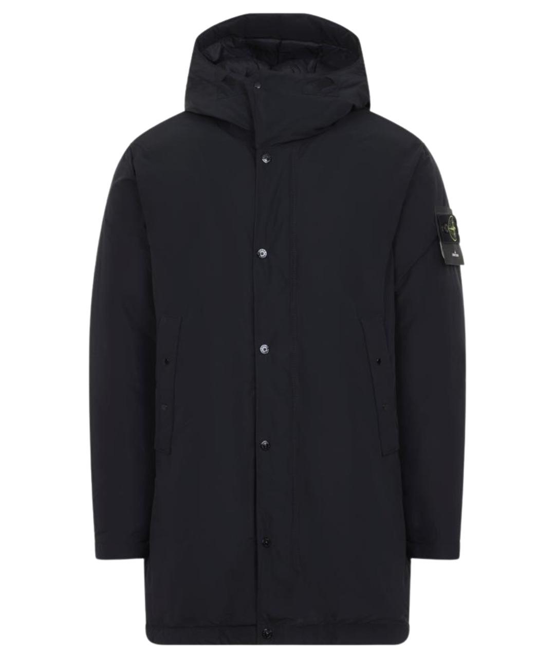 STONE ISLAND Черная полиэстеровая парка, фото 1