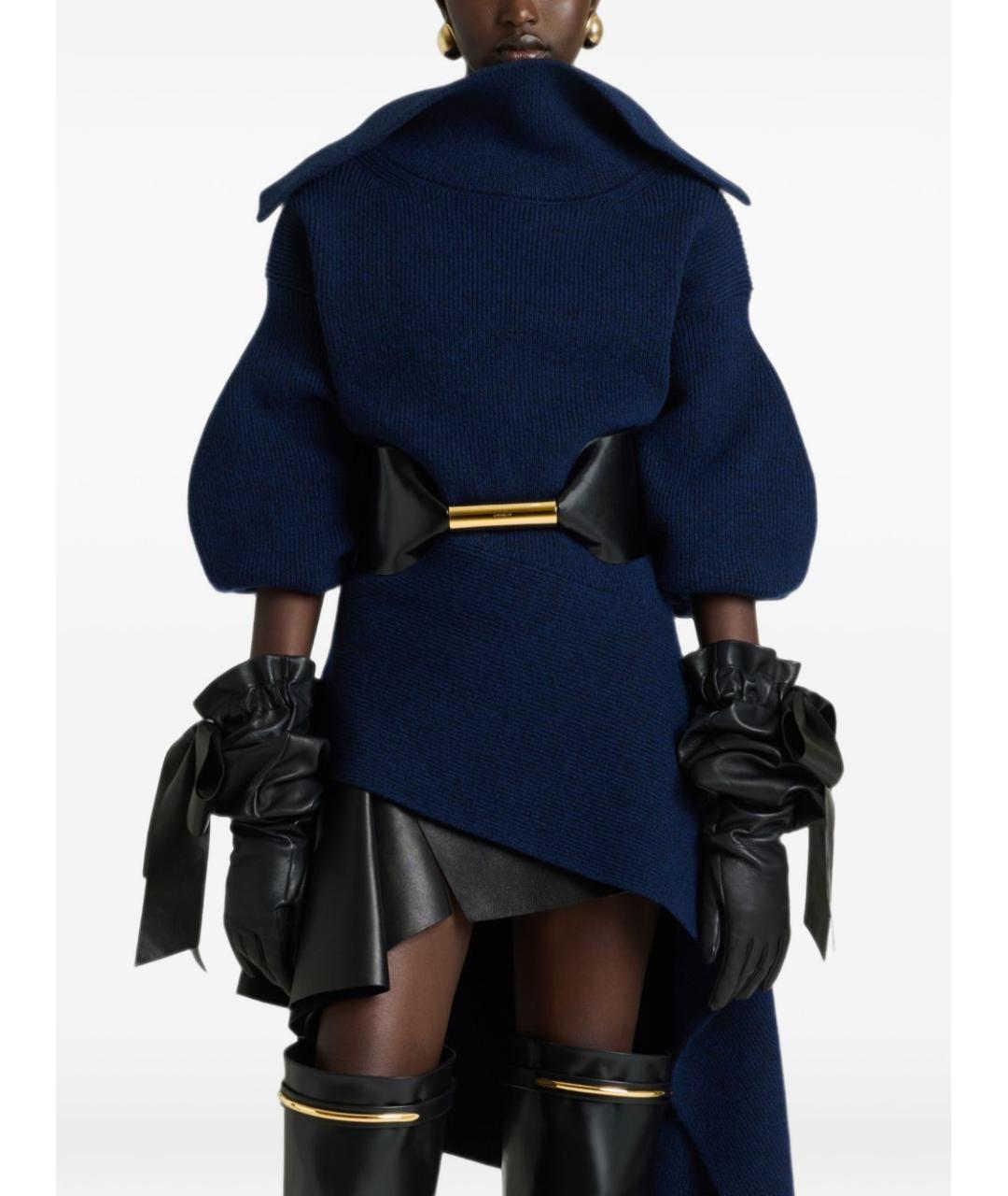 GIVENCHY Темно-синее шерстяное повседневное платье, фото 4