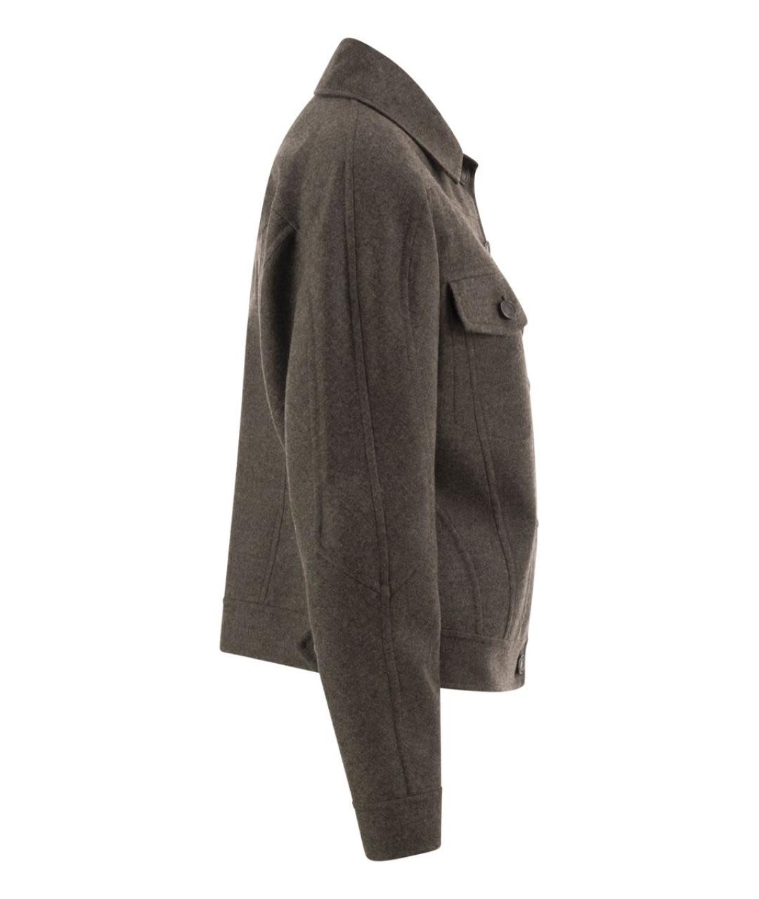 MAX MARA Серая шерстяная куртка, фото 3