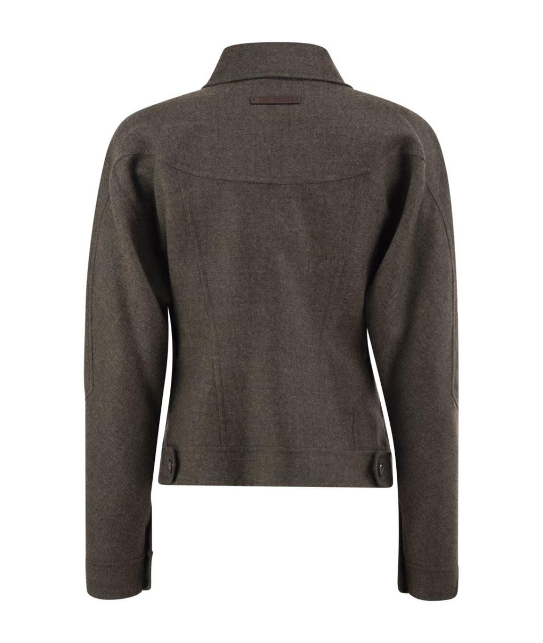 MAX MARA Серая шерстяная куртка, фото 2