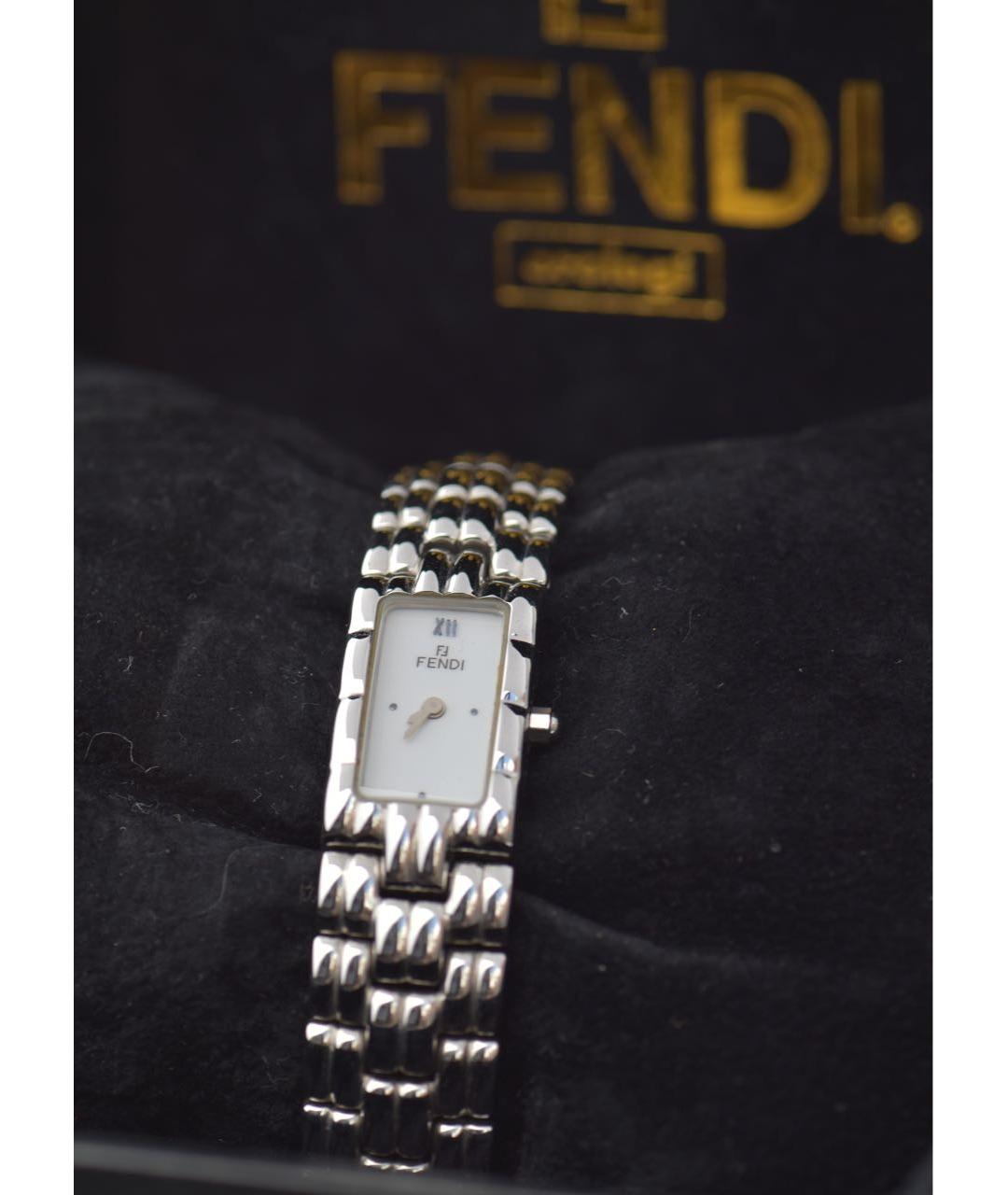 FENDI Серебряные часы, фото 7
