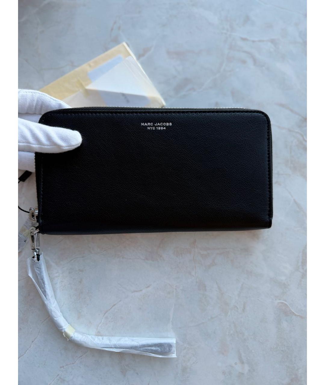 MARC JACOBS Черный кожаный кошелек, фото 5