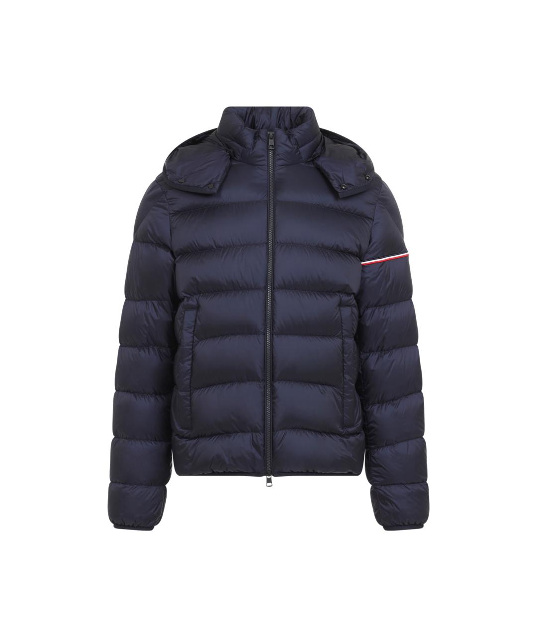 MONCLER Синяя полиамидовая куртка, фото 1