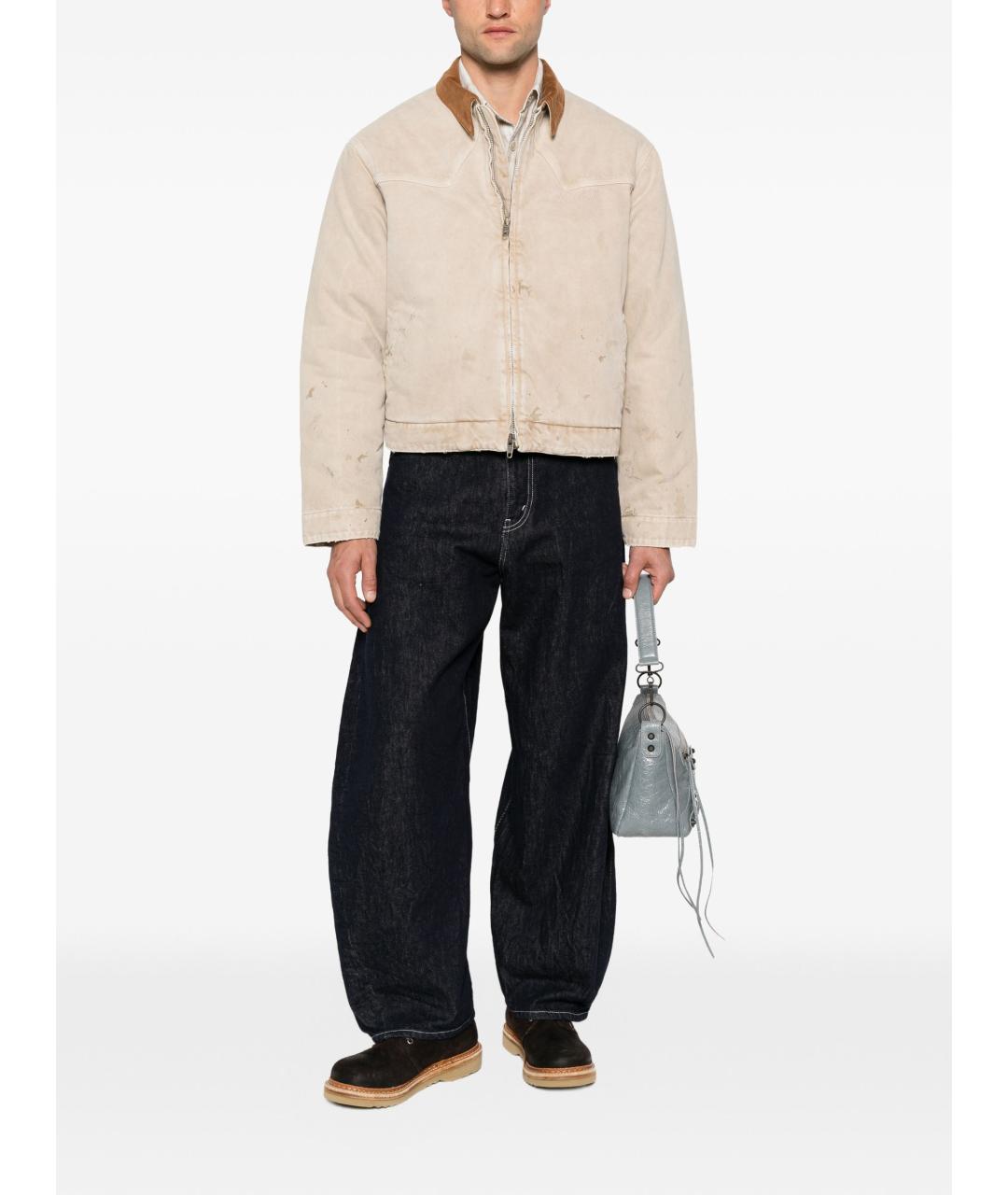 BALENCIAGA Бежевая деним куртка, фото 5