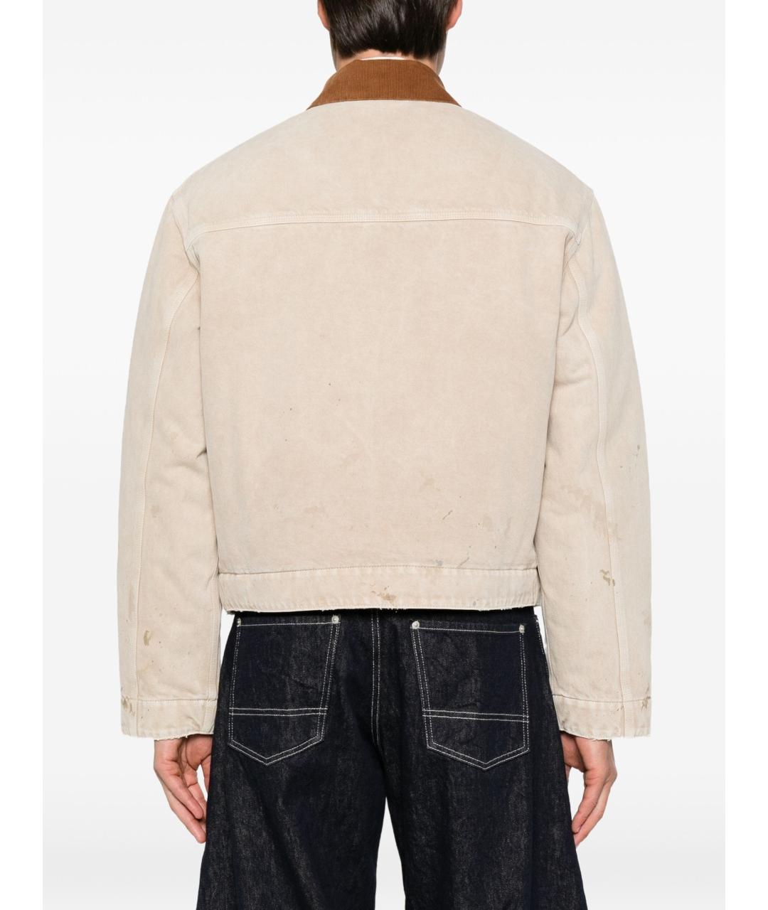 BALENCIAGA Бежевая деним куртка, фото 4