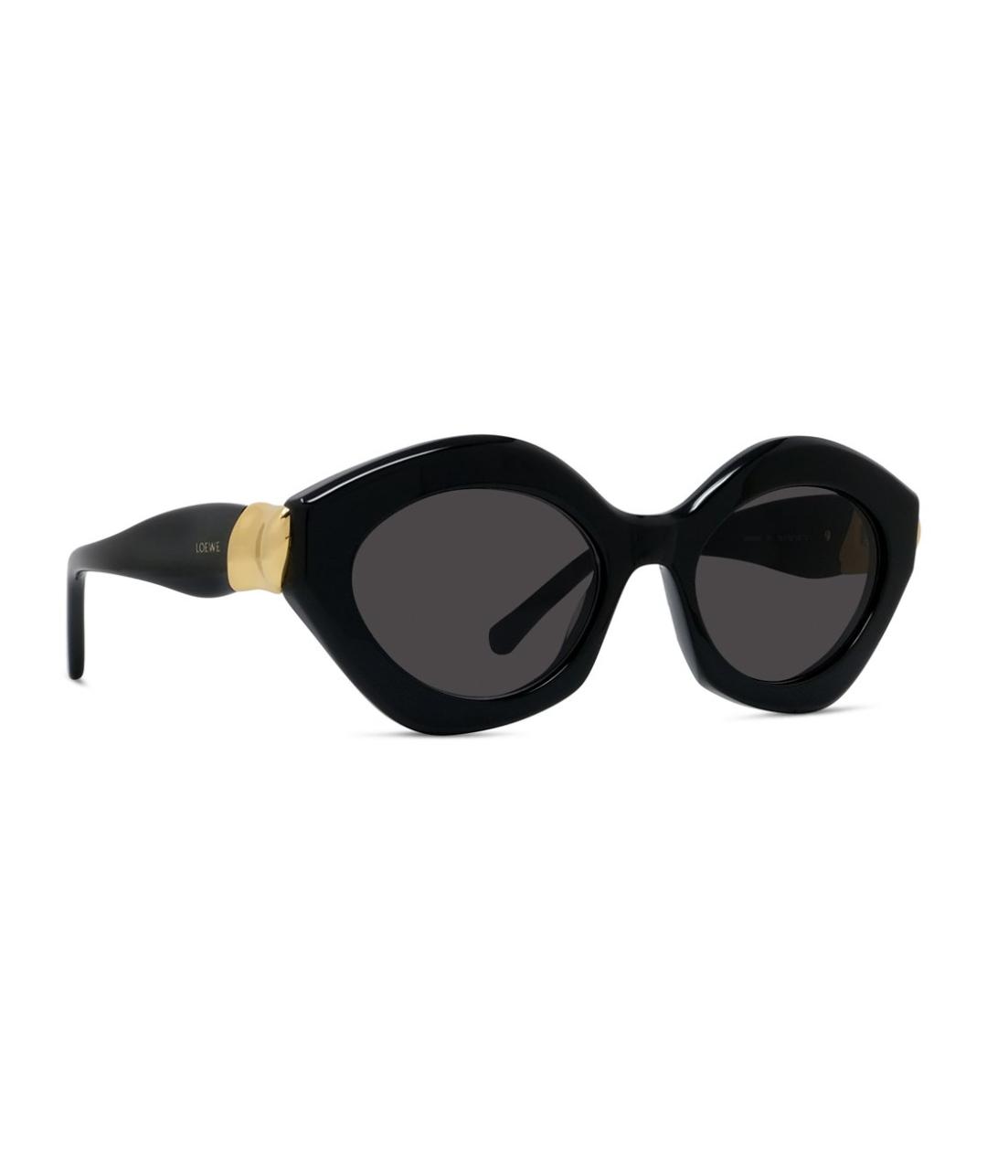 LOEWE Черные пластиковые солнцезащитные очки, фото 3