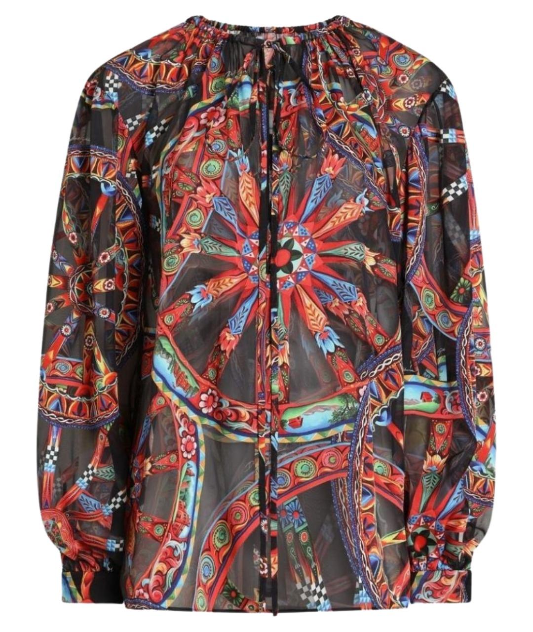 DOLCE&GABBANA Мульти вискозная блузы, фото 1