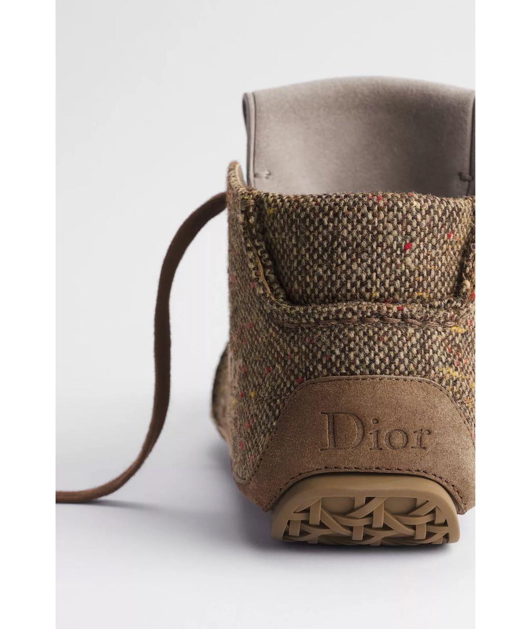 CHRISTIAN DIOR Коричневые низкие ботинки, фото 3