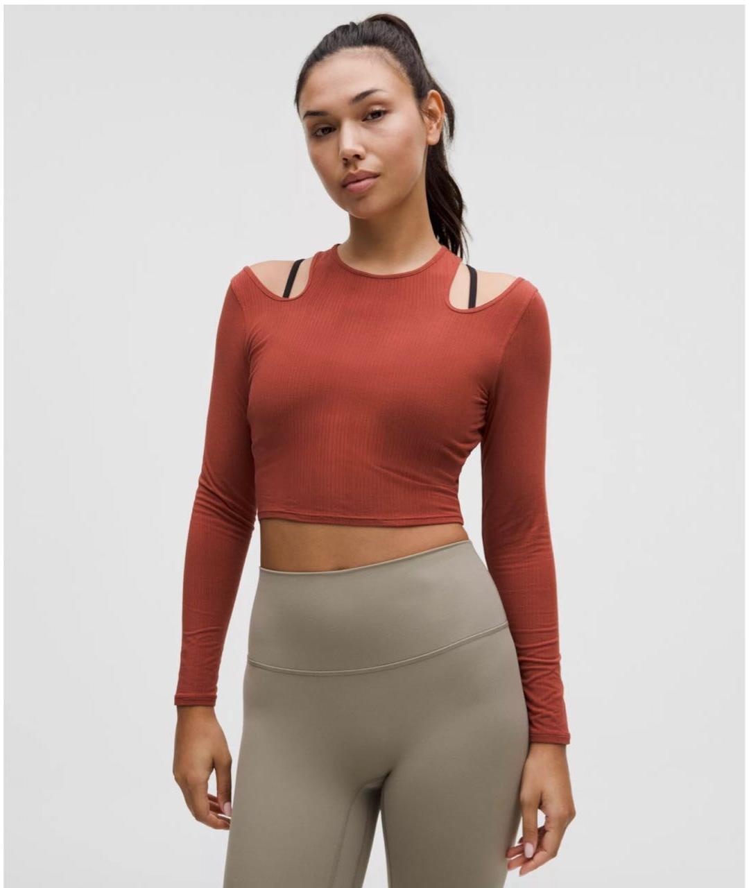 Lululemon Оранжевая модальная спортивная куртка, фото 3