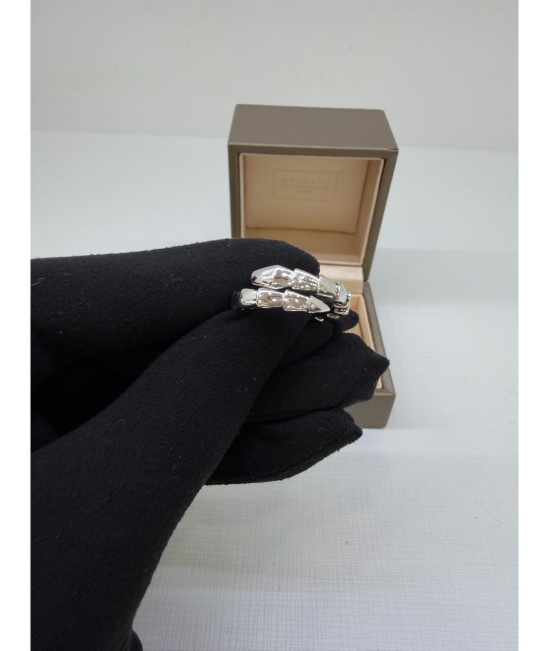 BVLGARI Серебряное кольцо из белого золота, фото 4