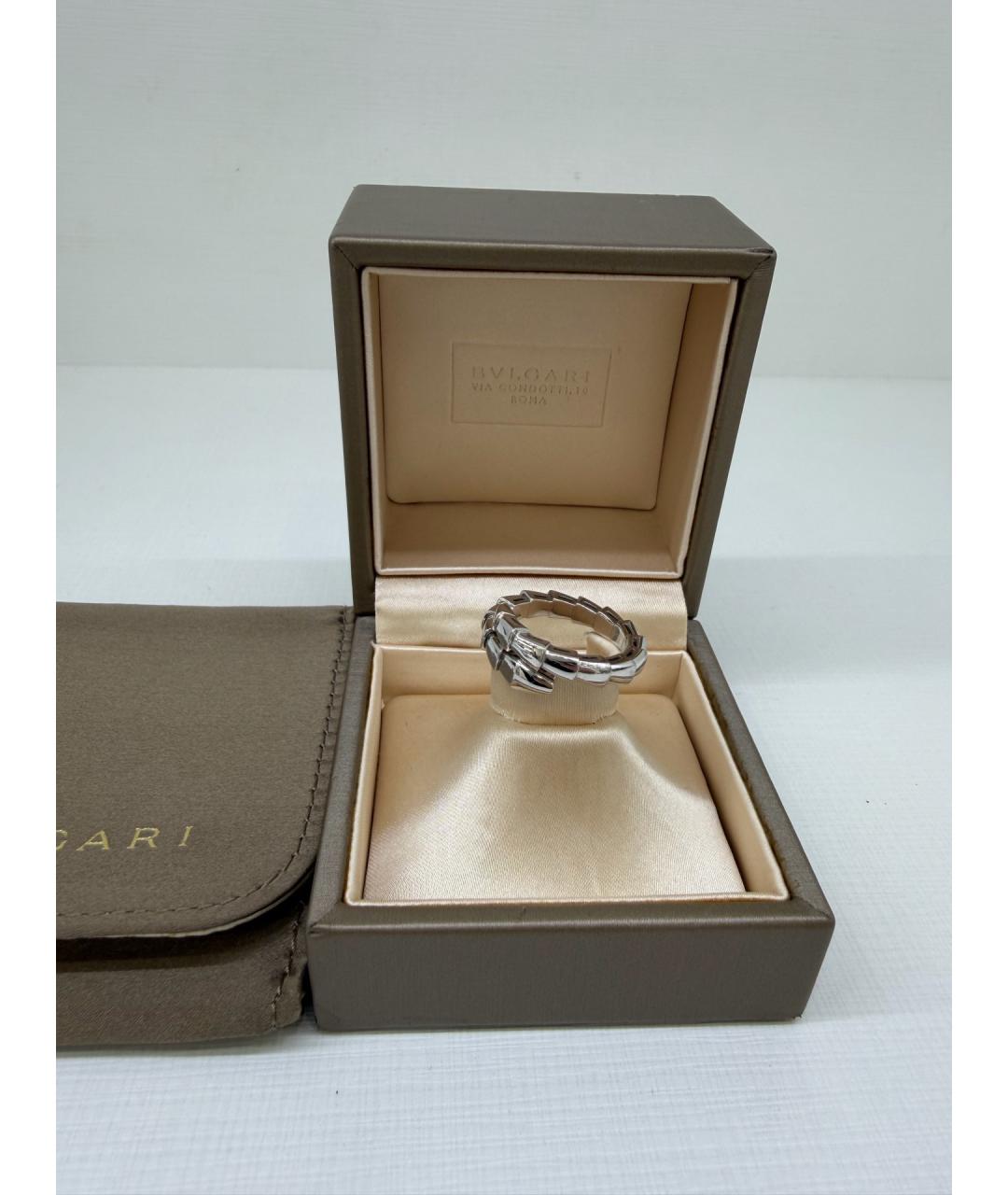 BVLGARI Серебряное кольцо из белого золота, фото 7