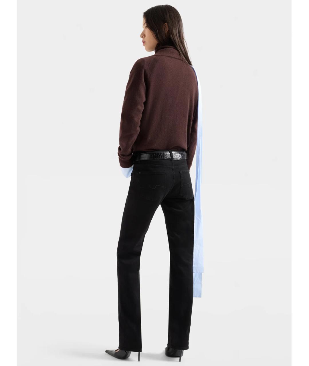 7 FOR ALL MANKIND Хлопковые прямые джинсы, фото 4