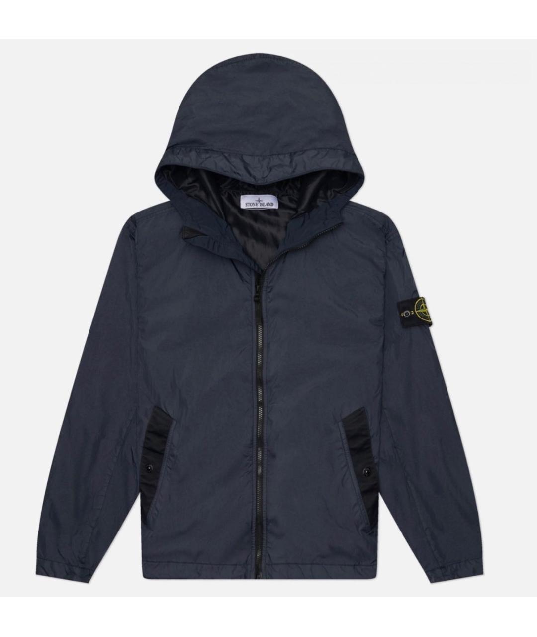 STONE ISLAND Темно-синяя полиамидовая куртка, фото 6