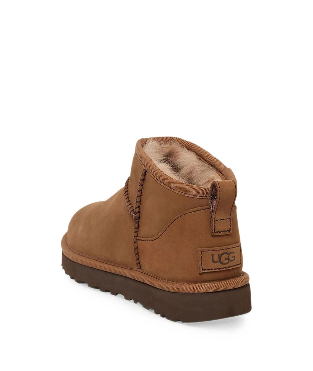 UGG Коричневые кожаные полусапоги, фото 3