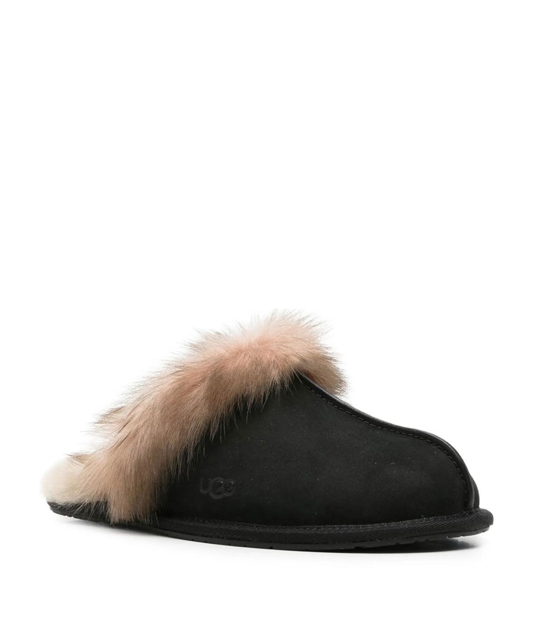 UGG Черные кожаные сабо, фото 2