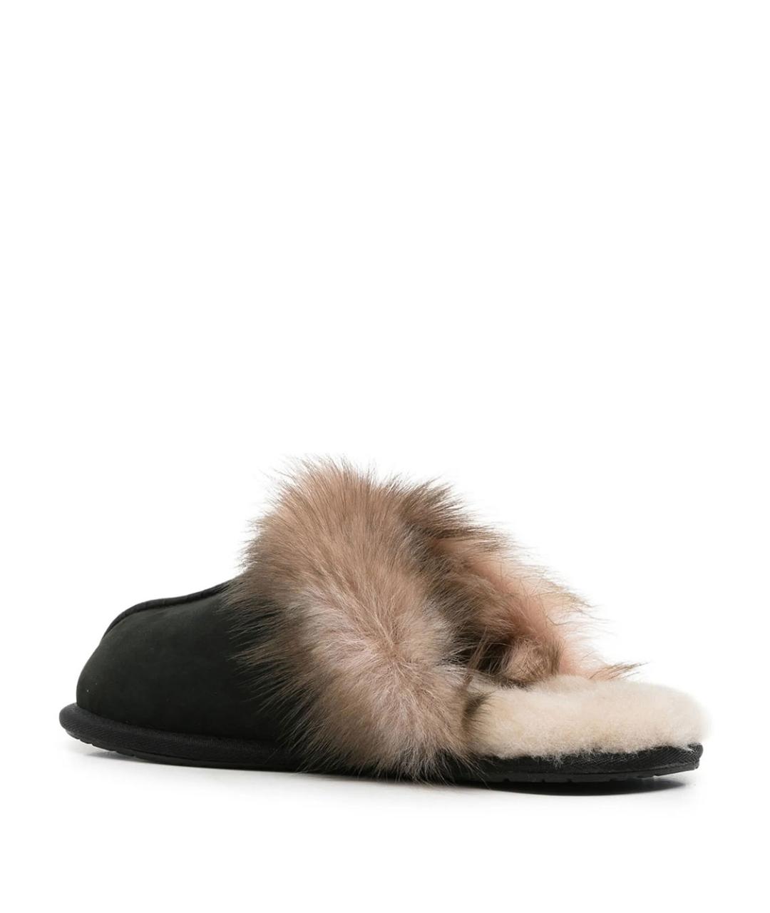 UGG Черные кожаные сабо, фото 3