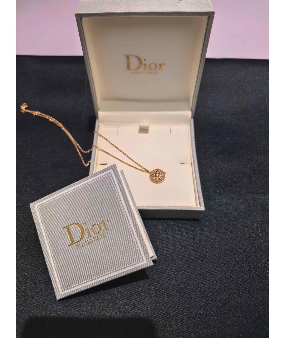 CHRISTIAN DIOR Золотая подвеска из розового золота, фото 2