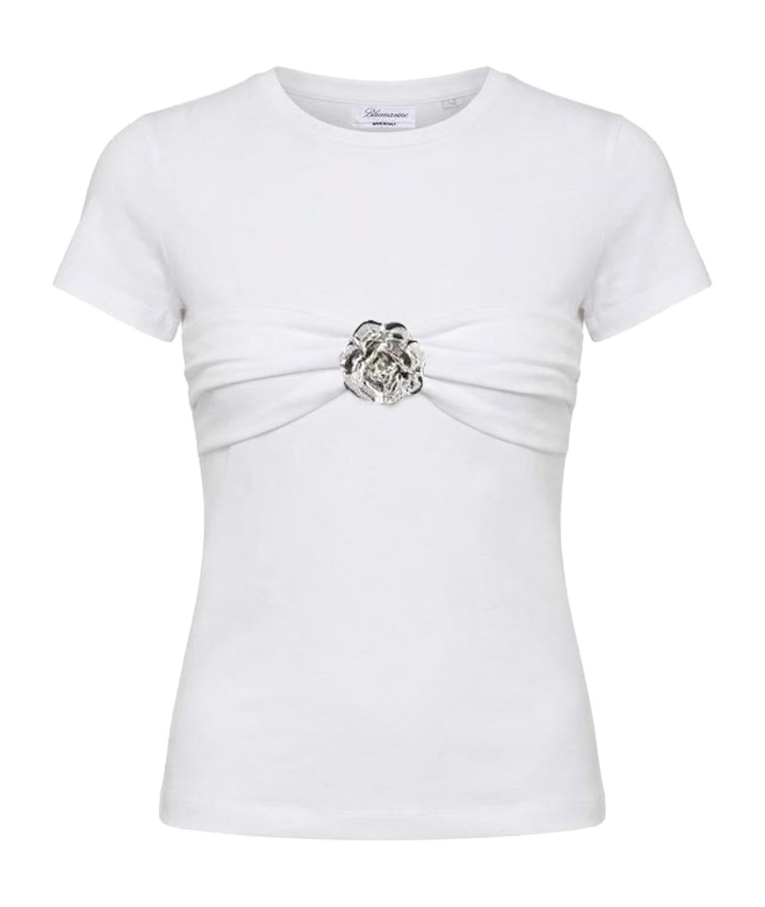 BLUMARINE Белая футболка, фото 1