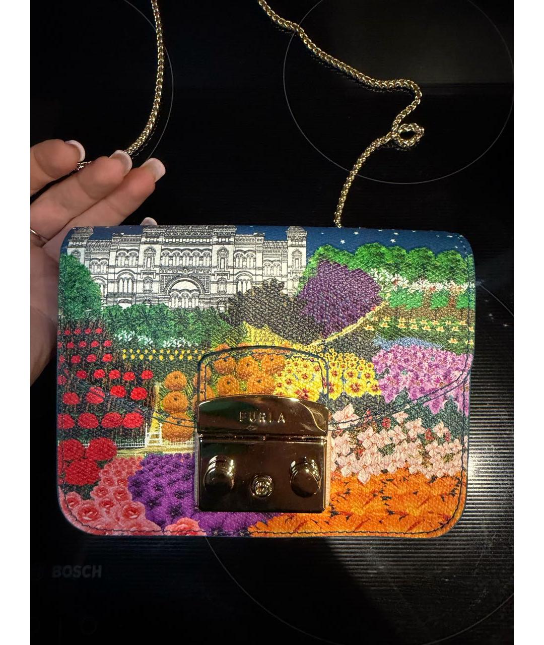 FURLA Мульти кожаная сумка через плечо, фото 5