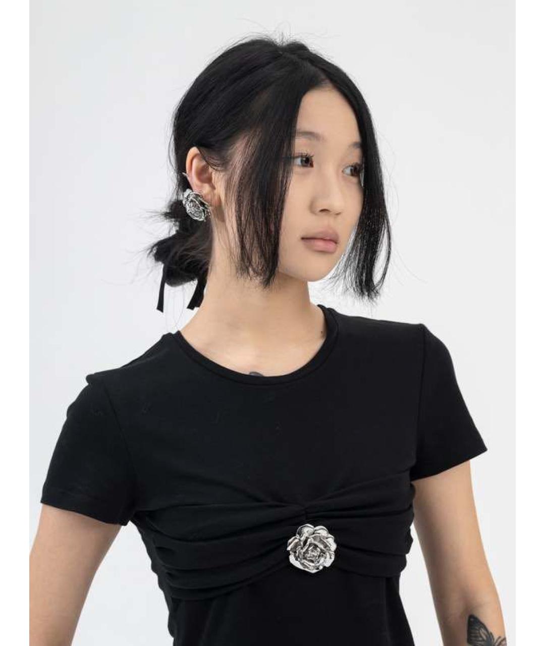 BLUMARINE Черная футболка, фото 2