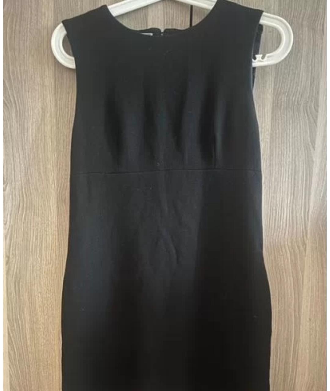 PRADA Черное шерстяное повседневное платье, фото 3