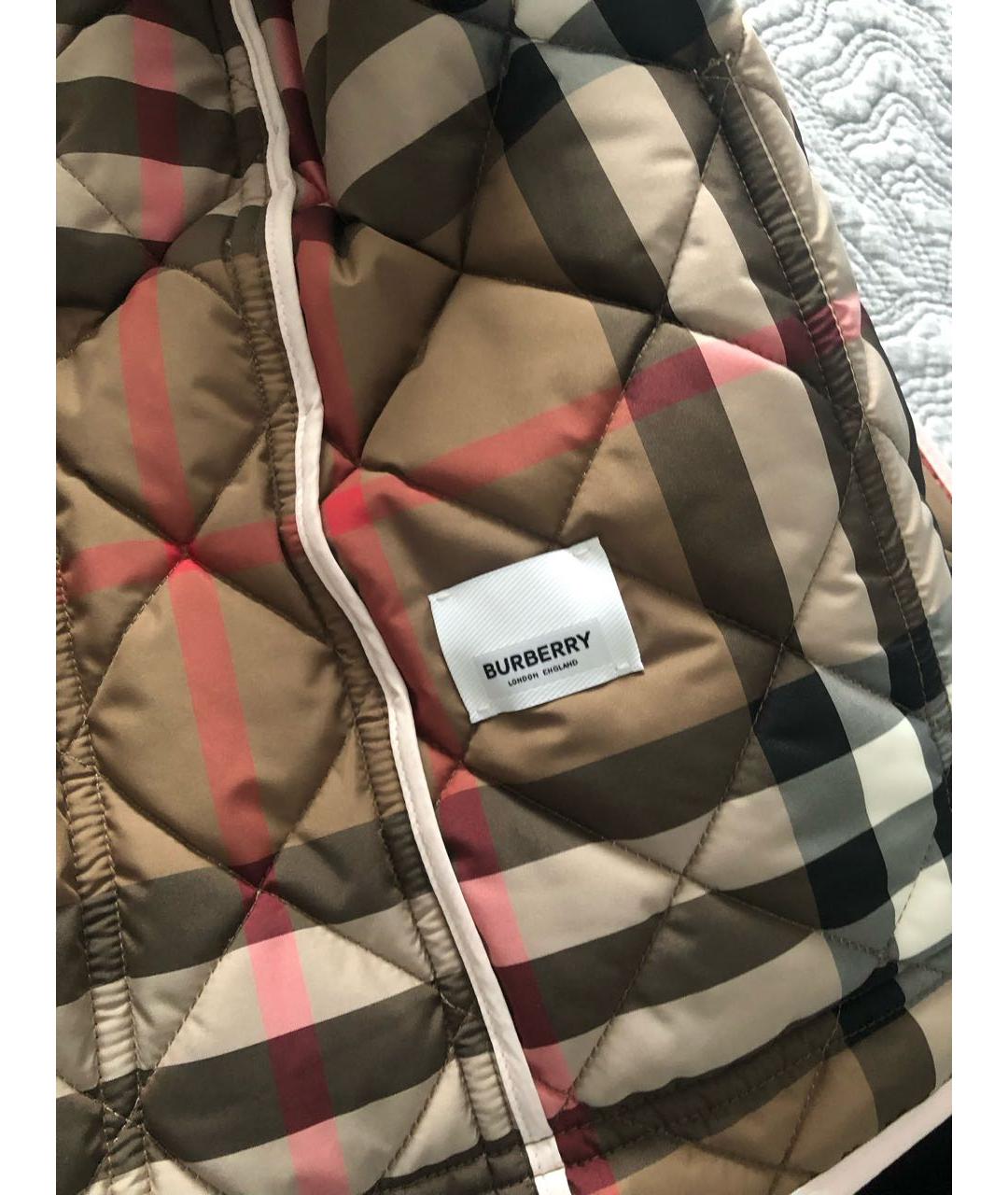 BURBERRY Розовая полиэстеровая куртка, фото 8