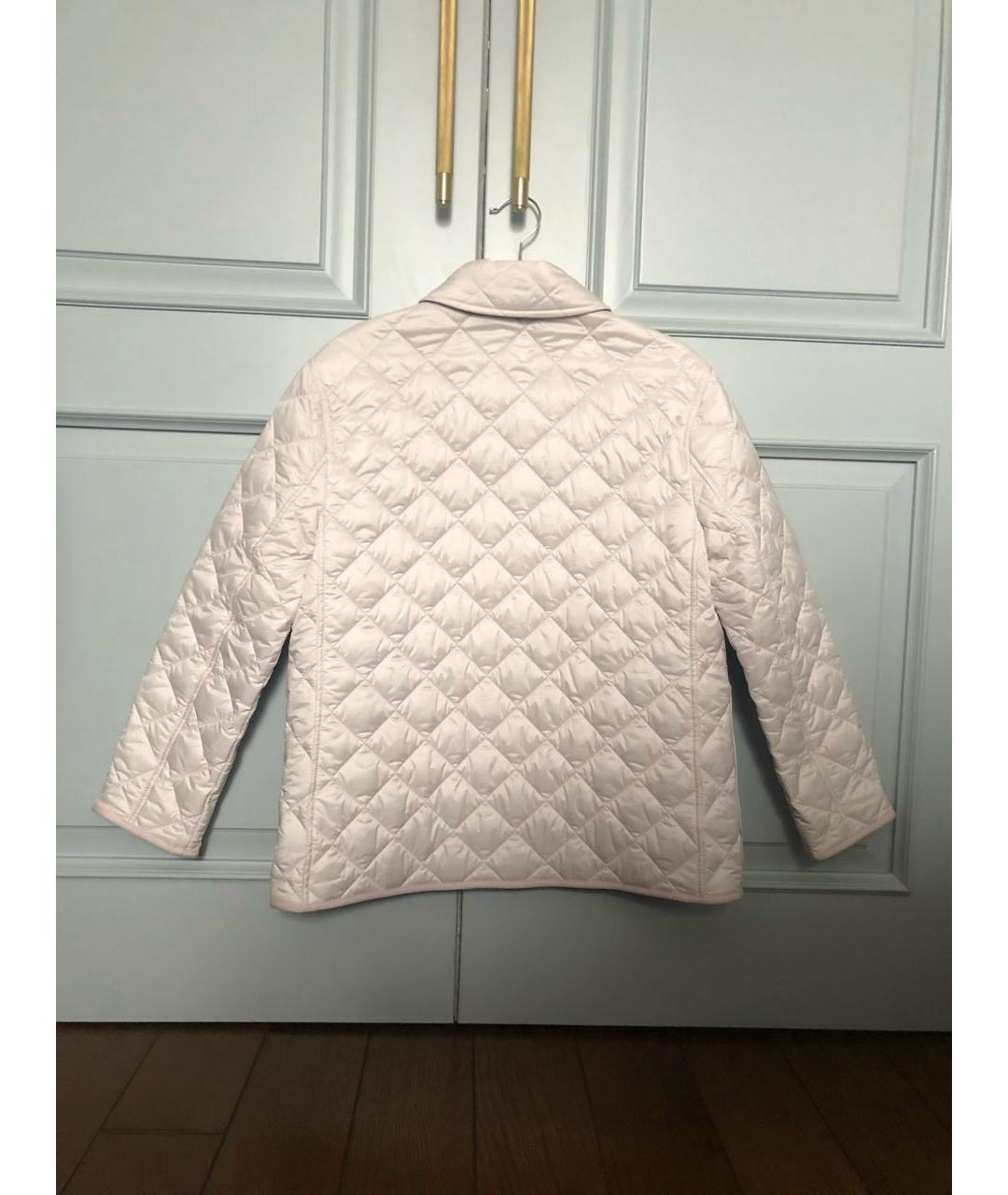 BURBERRY Розовая полиэстеровая куртка, фото 3