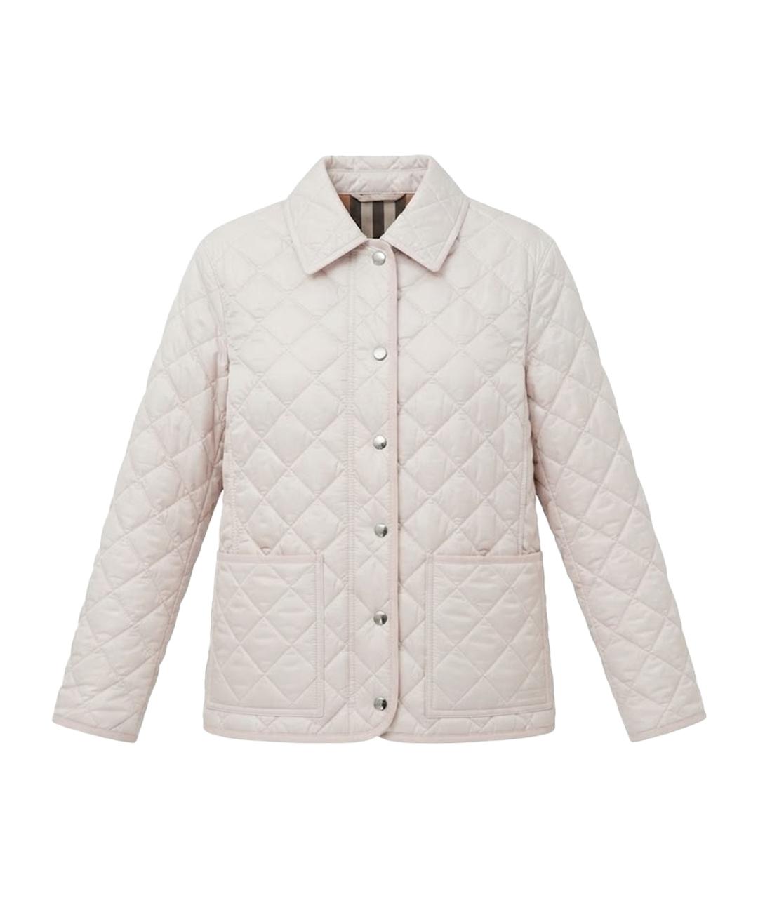 BURBERRY Розовая полиэстеровая куртка, фото 1