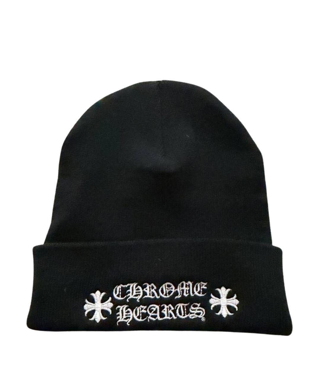 CHROME HEARTS Черная шапка, фото 1
