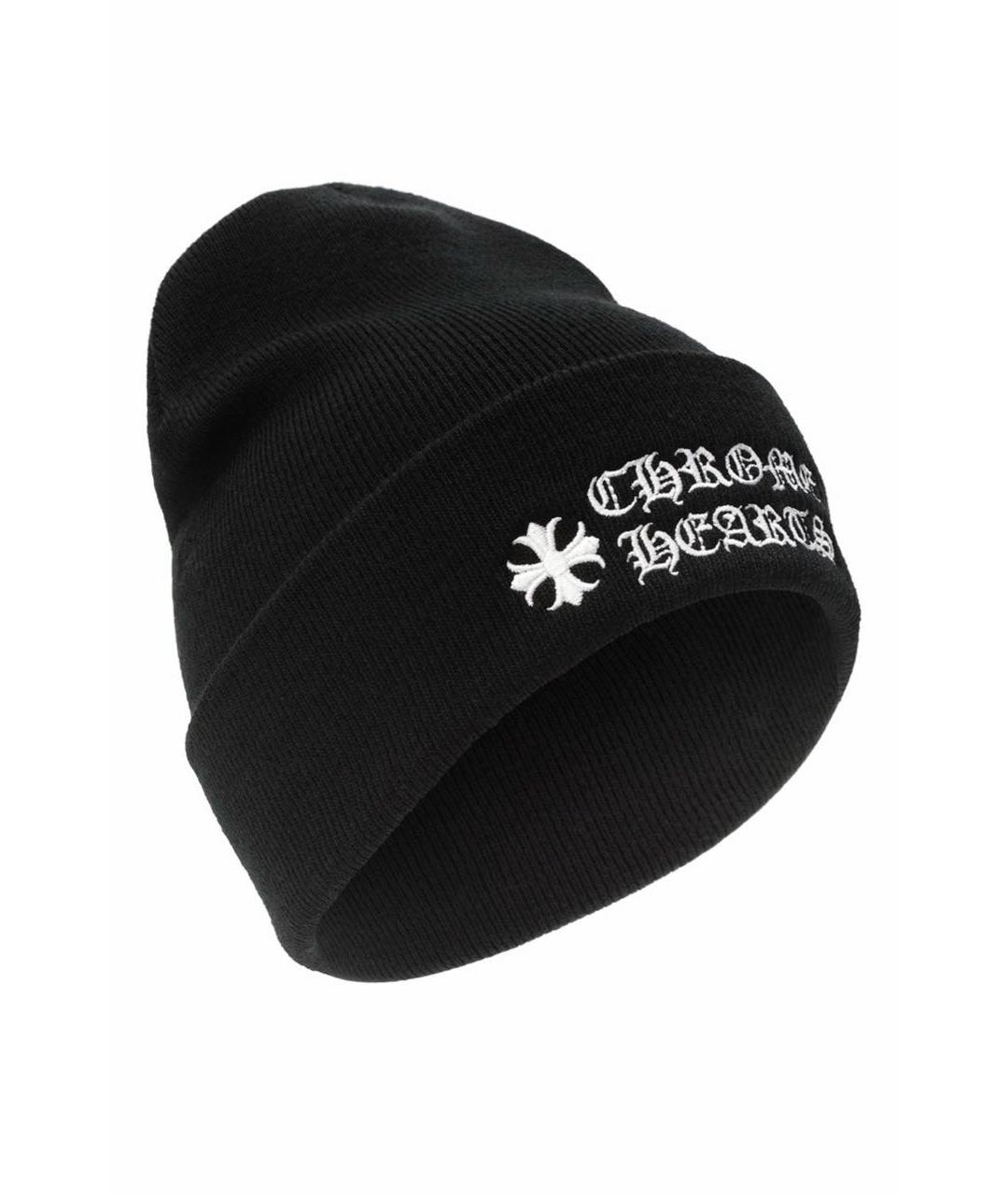 CHROME HEARTS Черная шапка, фото 2