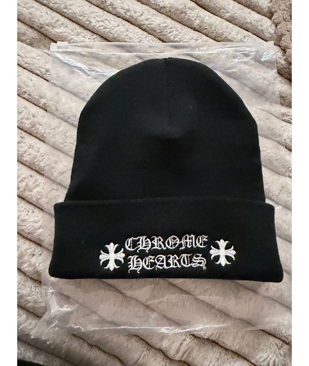 CHROME HEARTS Черная шапка, фото 4