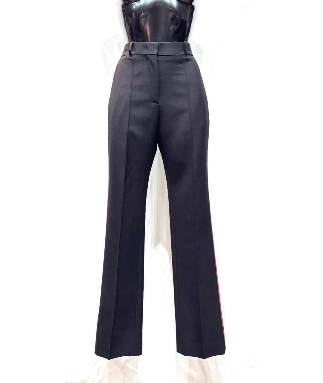 GIVENCHY Черные шерстяные прямые брюки, фото 9
