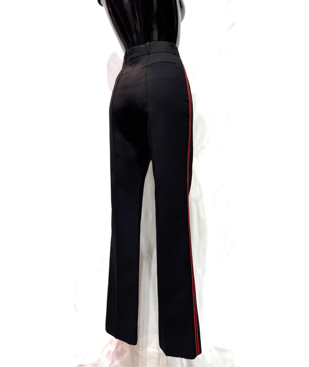 GIVENCHY Черные шерстяные прямые брюки, фото 4