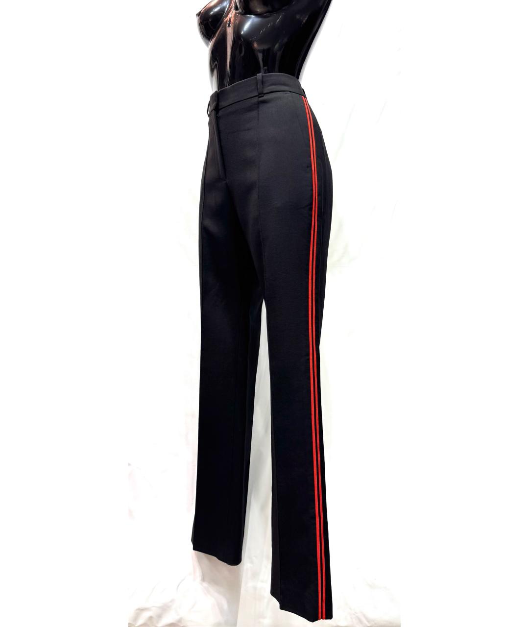 GIVENCHY Черные шерстяные прямые брюки, фото 3