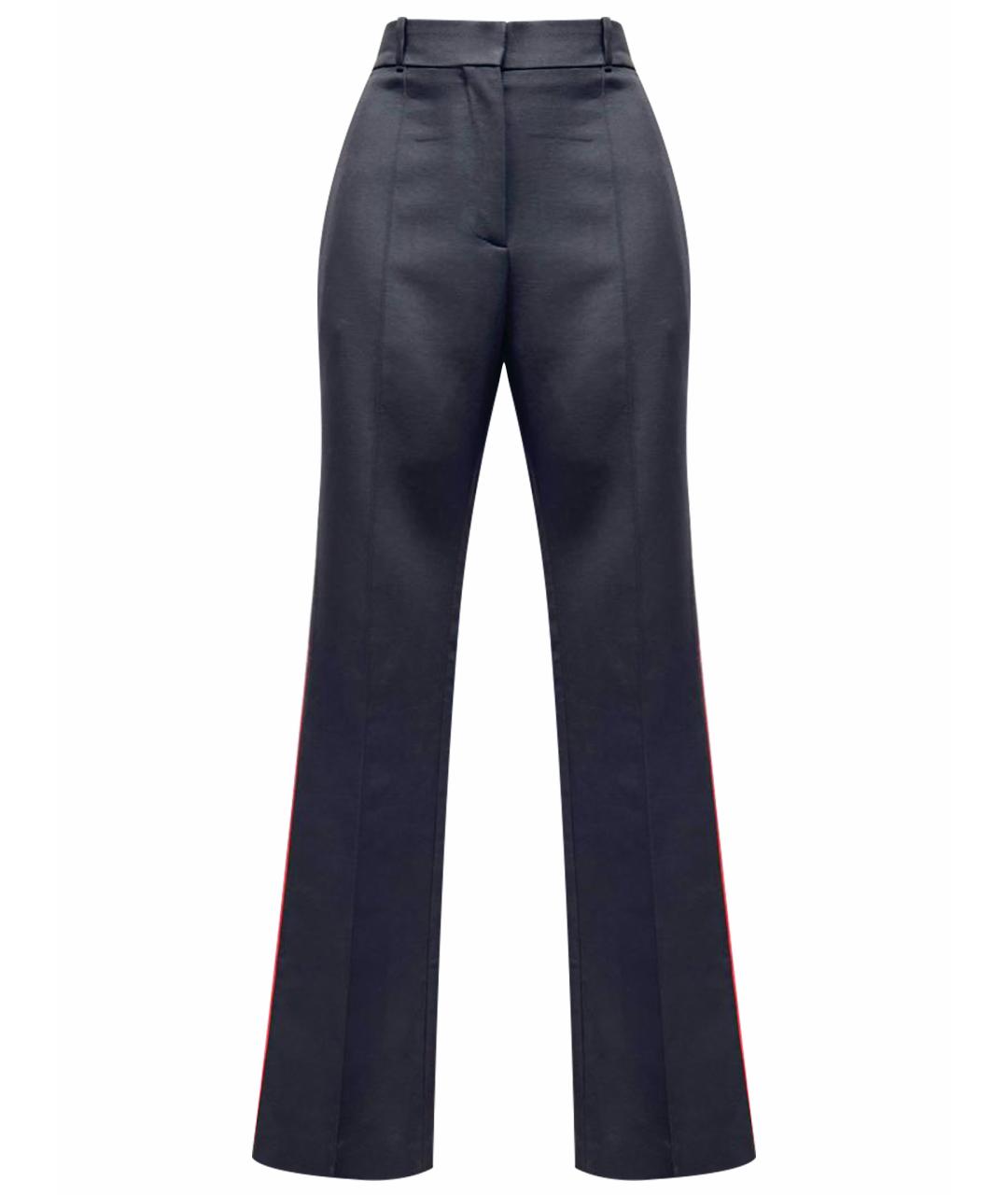 GIVENCHY Черные шерстяные прямые брюки, фото 1