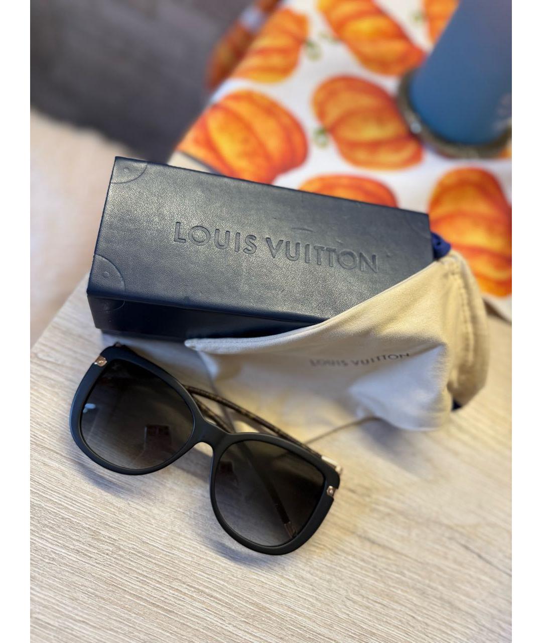 LOUIS VUITTON Коричневые солнцезащитные очки, фото 5