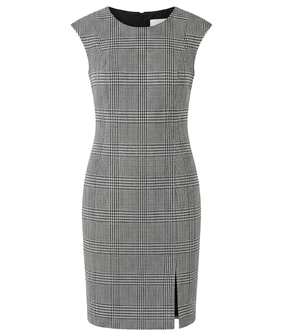 HUGO BOSS Черное полиэстеровое повседневное платье, фото 1