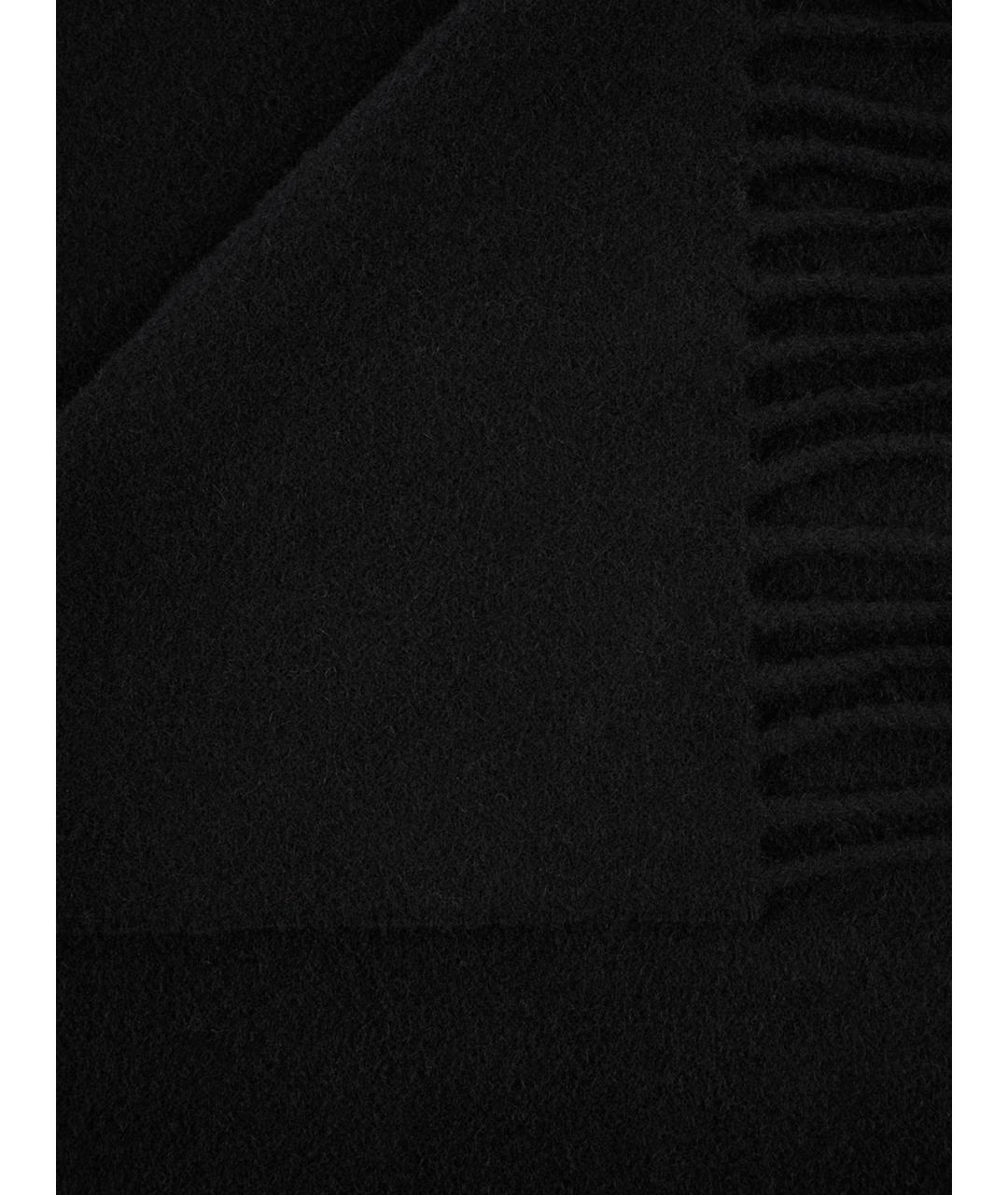 ACNE STUDIOS Черный шерстяной шарф, фото 2
