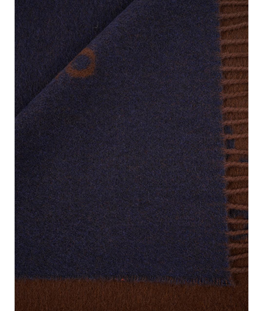 ACNE STUDIOS Коричневый шерстяной шарф, фото 2