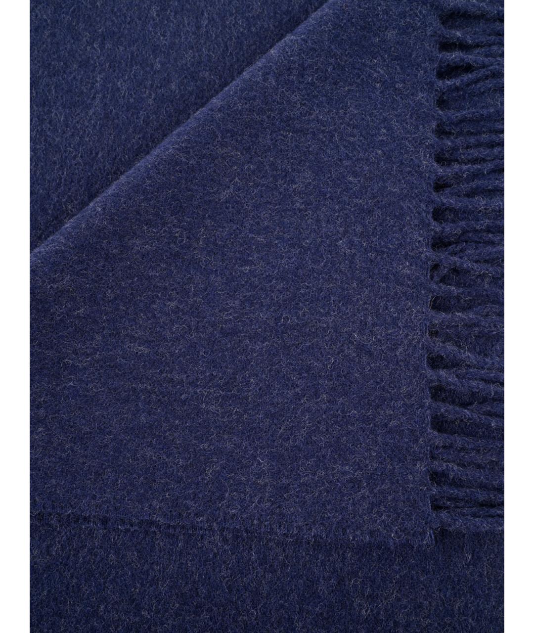 ACNE STUDIOS Темно-синий шерстяной шарф, фото 2
