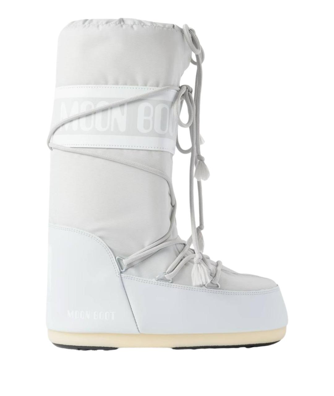 MOON BOOT Серые синтетические сапоги, фото 1