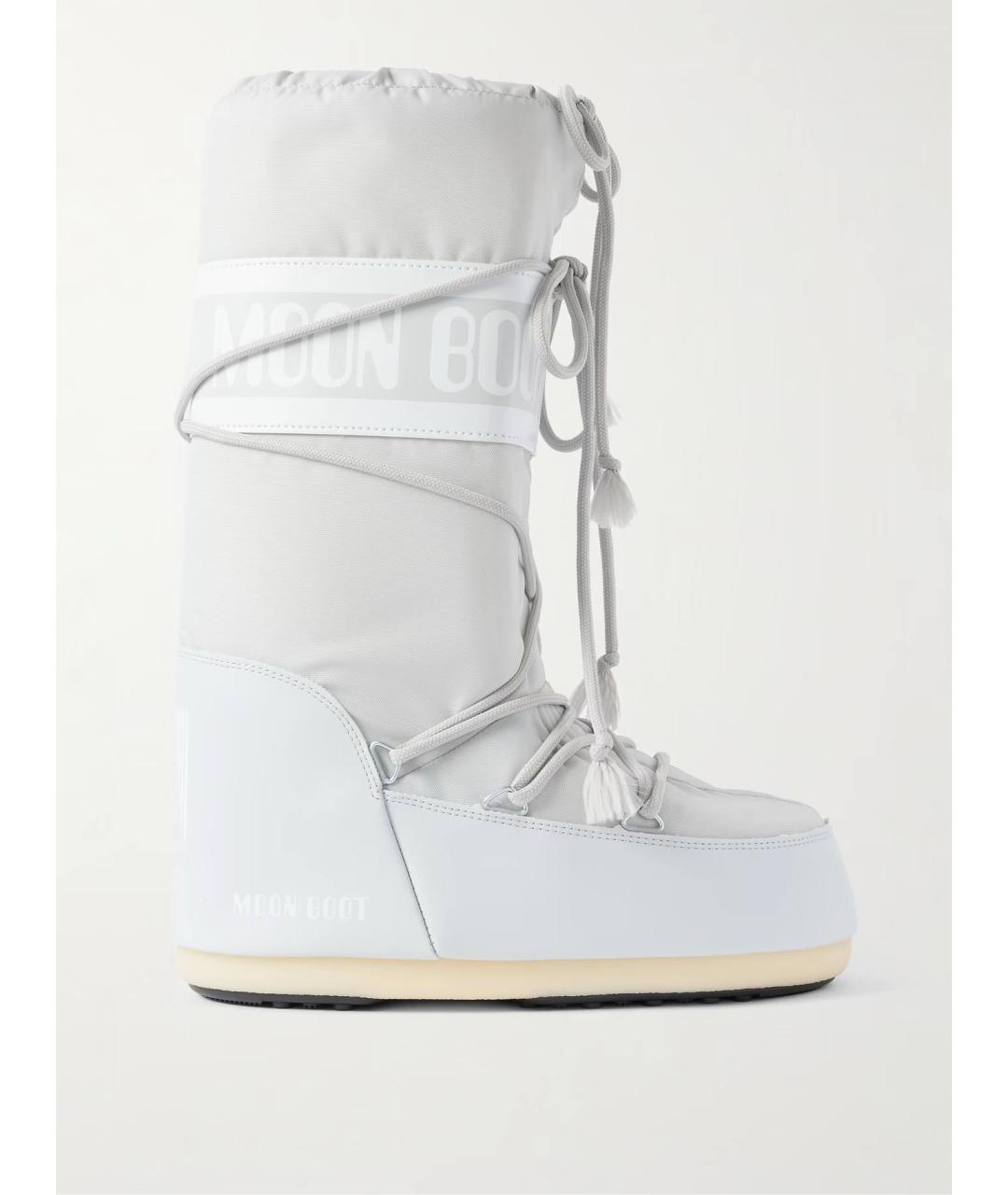 MOON BOOT Серые синтетические сапоги, фото 8