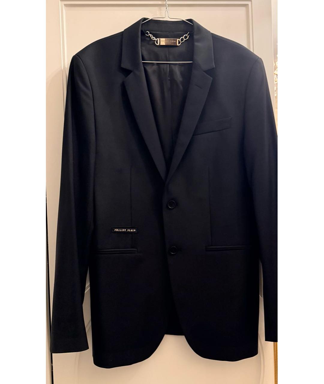 PHILIPP PLEIN Черный классический костюм, фото 7