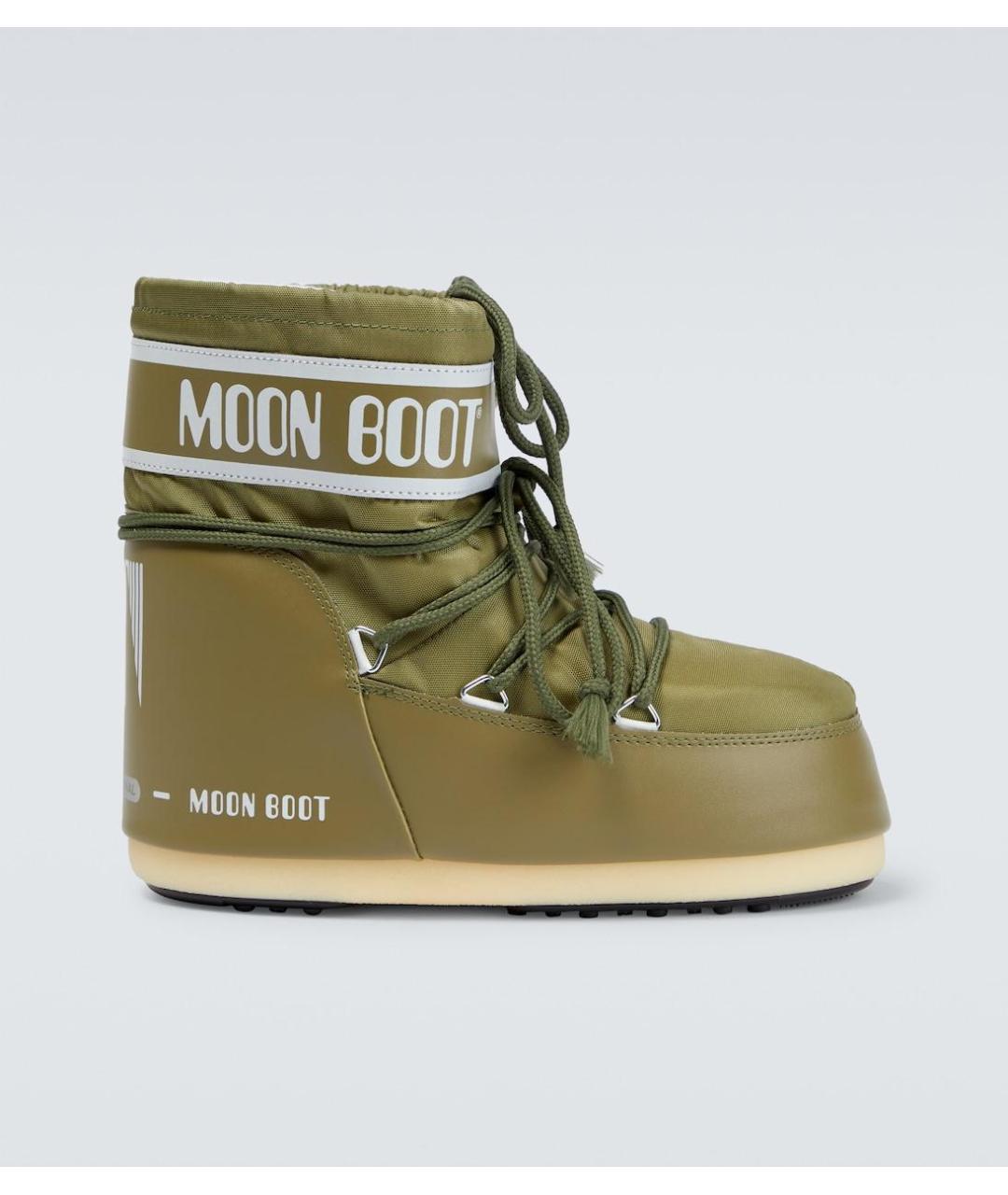 MOON BOOT Хаки синтетические высокие ботинки, фото 5