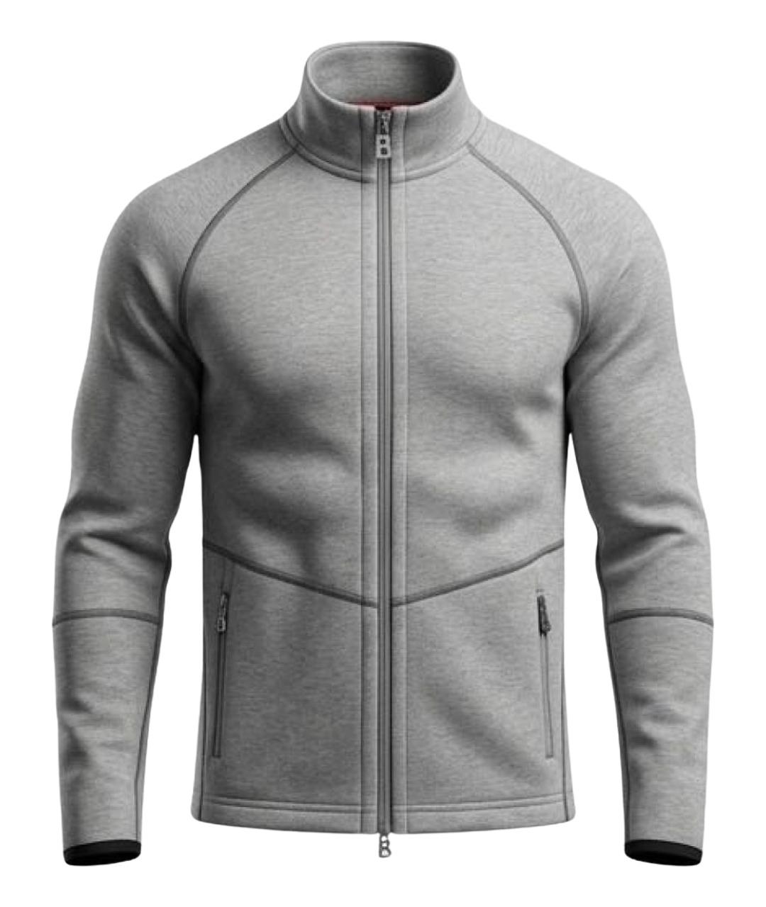 BOGNER Серая хлопковая спортивная куртка, фото 1