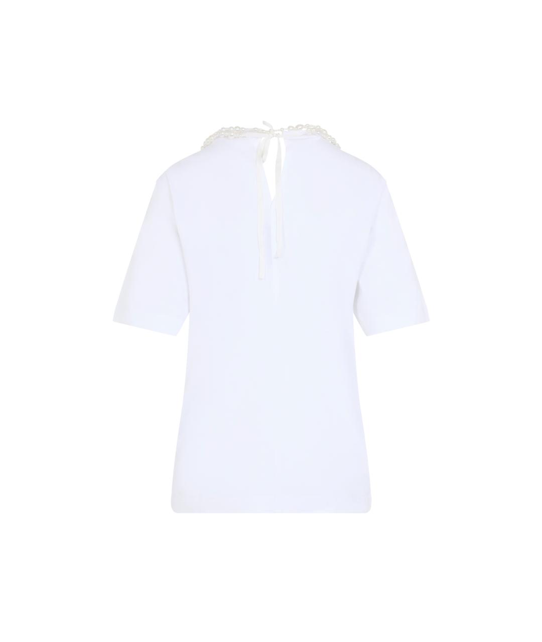 Carven Белая хлопковая футболка, фото 2