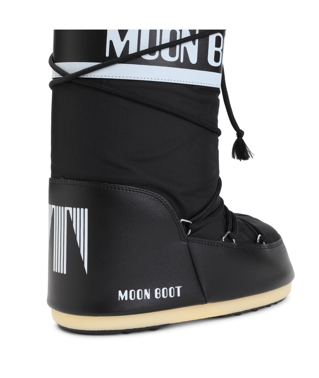 MOON BOOT Черные синтетические сапоги, фото 4