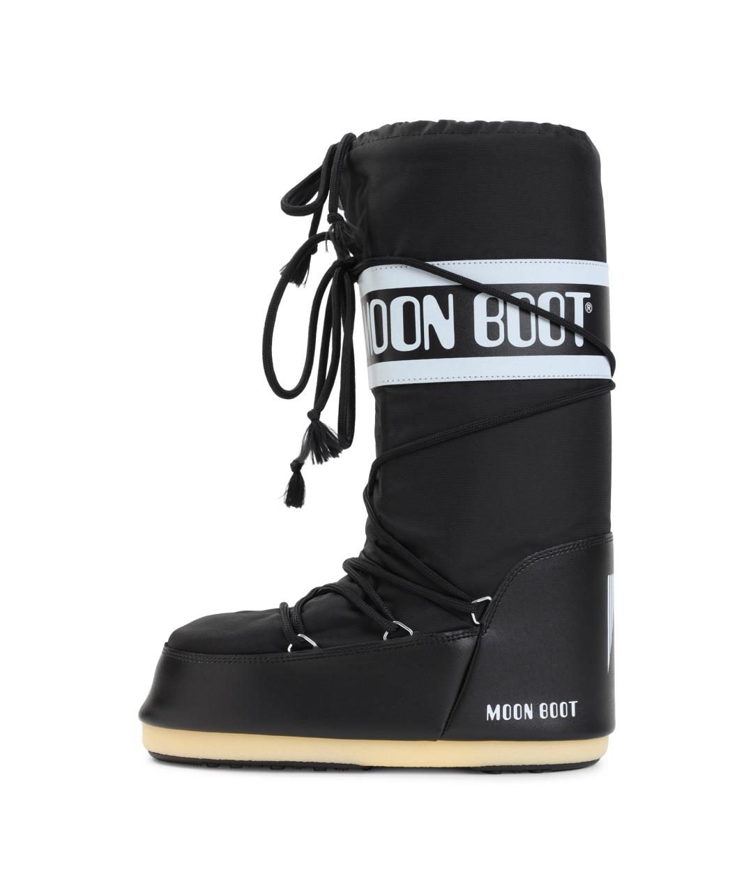 MOON BOOT Черные синтетические сапоги, фото 2