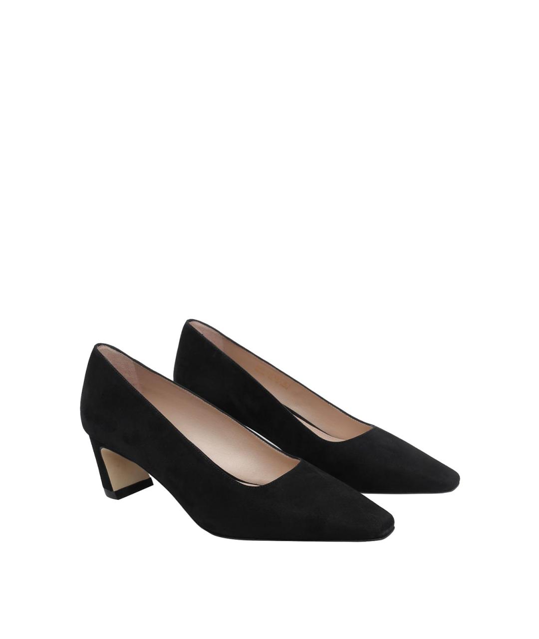STUART WEITZMAN Черные замшевые туфли, фото 2