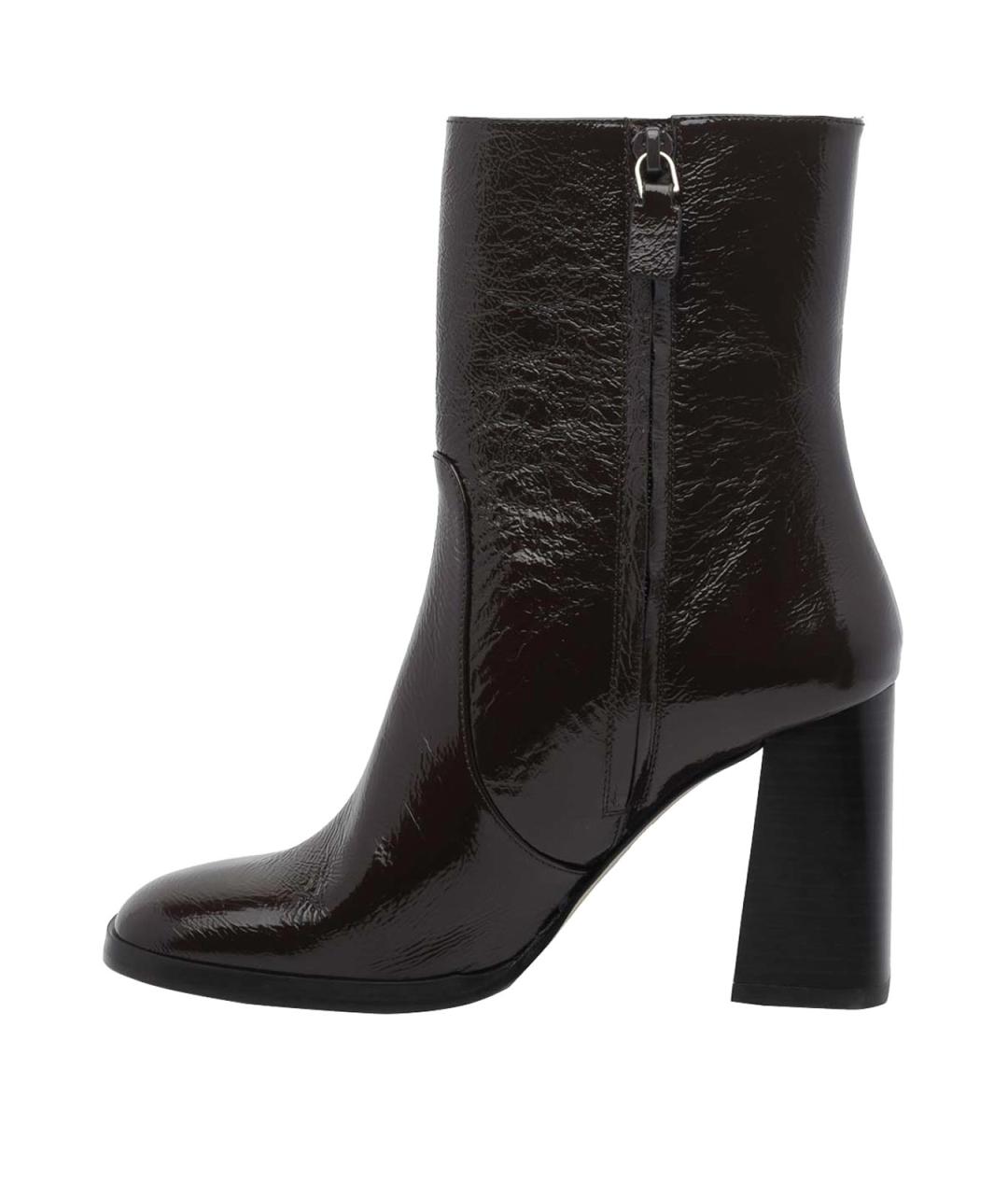 STUART WEITZMAN Коричневые кожаные ботильоны, фото 4